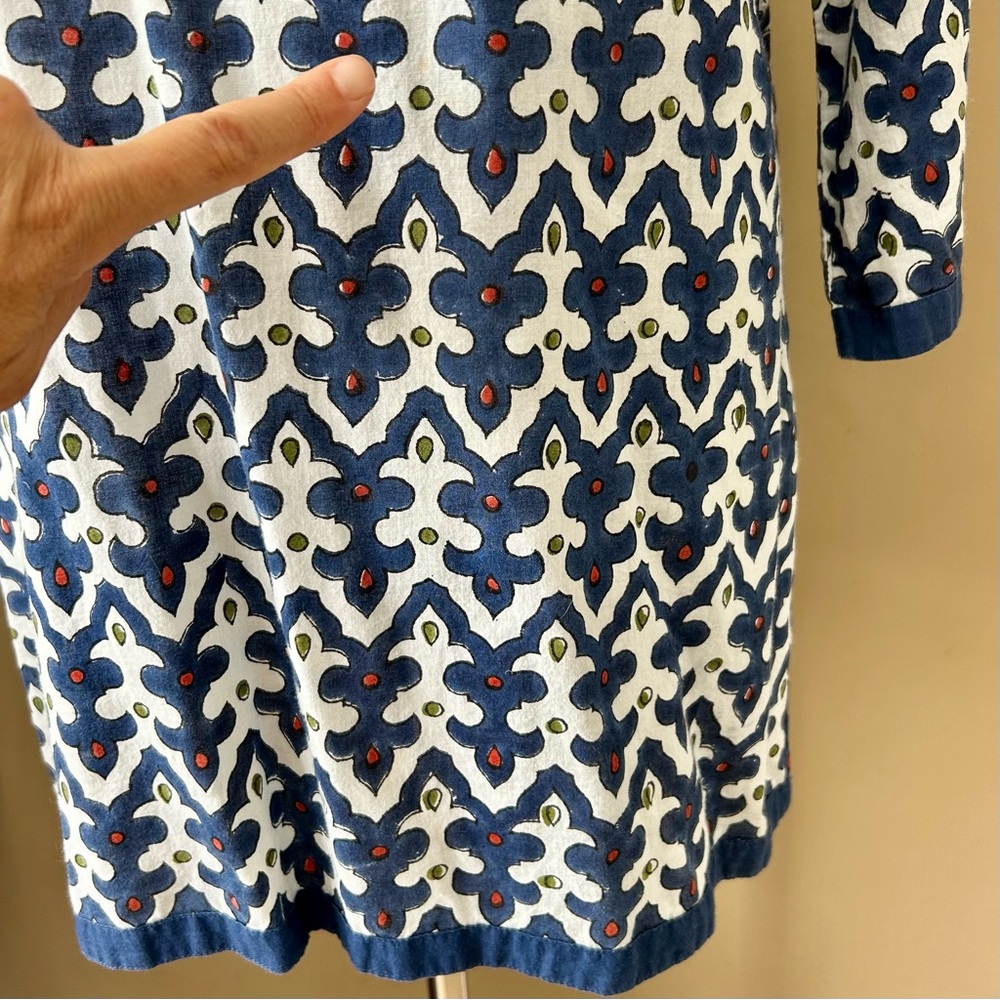Roberta Roller Rabbit Roberta Freymann Block Print Tunic Size Medium M - Picture 8 of 10
